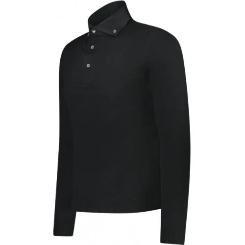 Bluza GRAN SASSO, Slim fit, Black