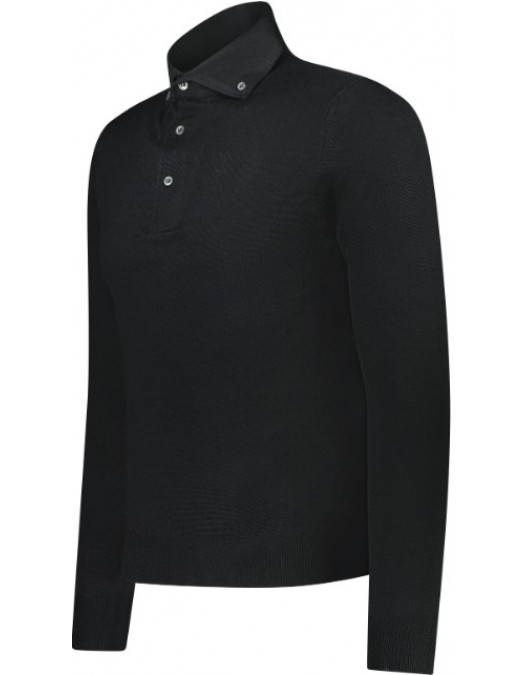 Bluza GRAN SASSO, Slim fit, Black - 5716314293099 Bluza GRAN SASSO, Slim fit, Black - 5716314293099