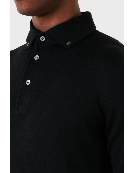 Bluza GRAN SASSO, Slim fit, Black - 5716314293099 Bluza GRAN SASSO, Slim fit, Black - 5716314293099