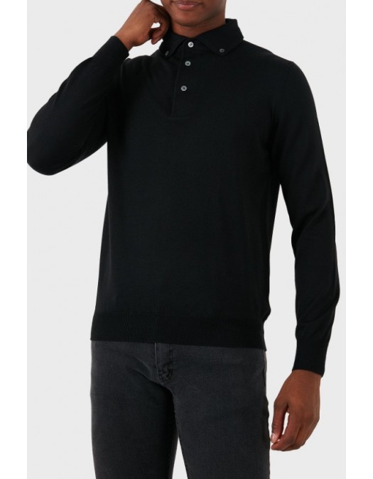 Bluza GRAN SASSO, Slim fit, Black - 5716314293099 Bluza GRAN SASSO, Slim fit, Black - 5716314293099