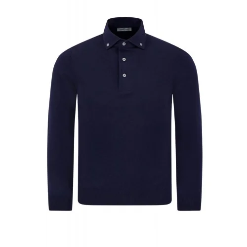 Bluza GRAN SASSO, Slim Fit, Albastru