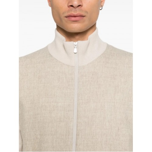 JACHETA GRAN SASSO, Premium Wool Blend, Full Zip, Beige JACHETA GRAN SASSO, Premium Wool Blend, Full Zip, Beige
