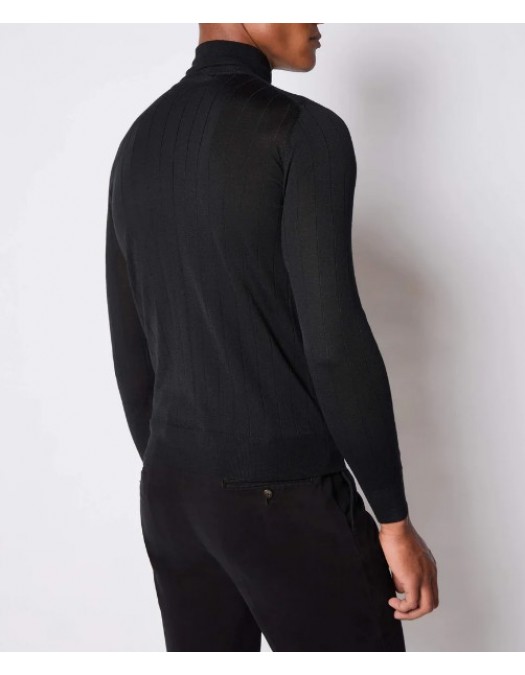 Pulover L.B.M 1911,Ribbed turtleneck sweater in black - 5950126351 Pulover L.B.M 1911,Ribbed turtleneck sweater in black - 5950126351