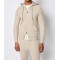 Hanorac L.B.M 1911,Ivory knit zip-up hoodie