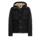 Geaca L.B.M 1911, Black padded jacket with hood - 5950949405