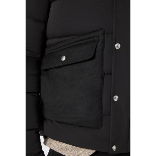 Geaca L.B.M 1911, Black padded jacket with hood Geaca L.B.M 1911, Black padded jacket with hood