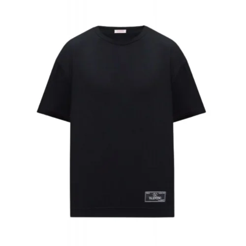 Tricou Valentino, Logo Insert, Round Neck, Black