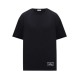 Tricou Valentino, Logo Insert, Round Neck, Black - 5V3MG01F9K70NO Tricou Valentino, Logo Insert, Round Neck, Black - 5V3MG01F9K70NO