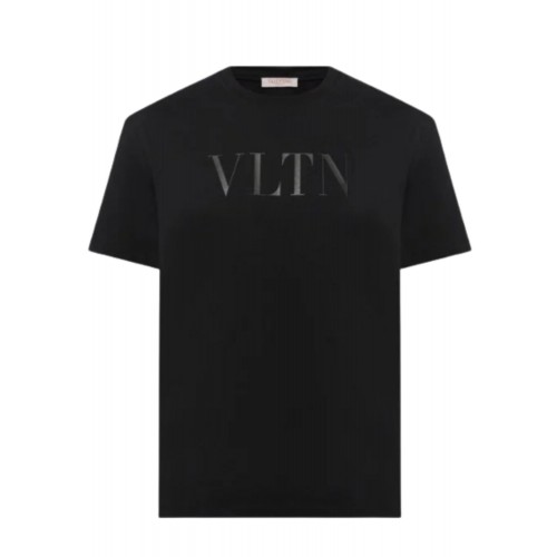 Tricou Valentino, Logo Insert VLTN, Black Tricou Valentino, Logo Insert VLTN, Black