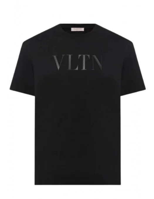 新品；VALENTINOのTシャツ Tricou Valentino, Logo Insert VLTN, Black - 5V3MG10V96P0NO