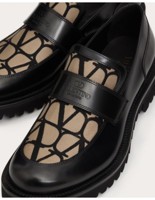 Laofers VALENTINO GARAVANI,Men's V logo loafer - 5Y2S0H66HEDV47