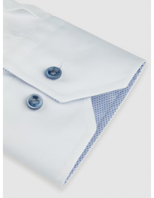 Camasa STENSTROMS,White Contrast Twill Shirt - 6837511504000 Camasa STENSTROMS,White Contrast Twill Shirt - 6837511504000