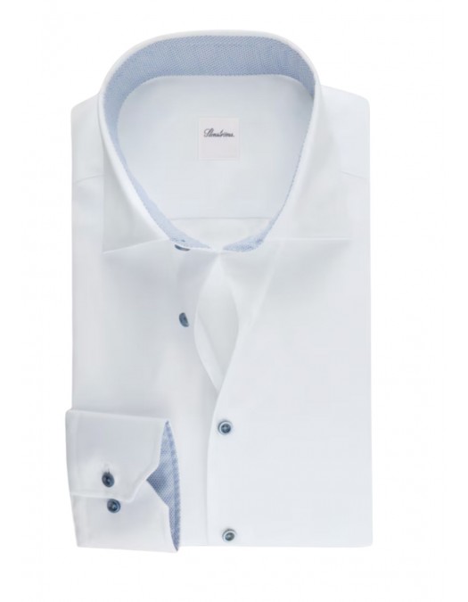 Camasa STENSTROMS,White Contrast Twill Shirt - 6837511504000 Camasa STENSTROMS,White Contrast Twill Shirt - 6837511504000