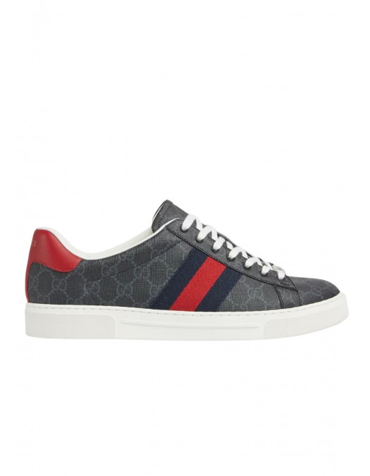 Sneakers GUCCI, Ace trainer with Web,Grey - 760775FACMZ1065