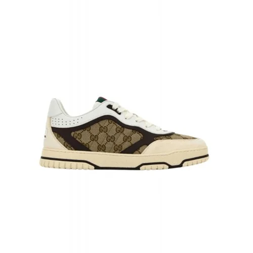 Sneakers GUCCI, GG Supreme Re-Web sneakers Beige Brown Man