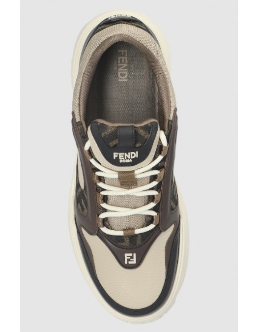 Sneakers FENDI,Beige Sports shoes "Force" - 7E1728AU20F1T29