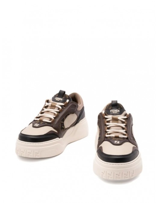 Sneakers FENDI,Beige Sports shoes "Force" - 7E1728AU20F1T29 Sneakers FENDI,Beige Sports shoes "Force" - 7E1728AU20F1T29