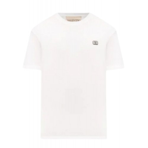 Tricou Valentino, with VLogo Patch, White,Regular Fit Tricou Valentino, with VLogo Patch, White,Regular Fit