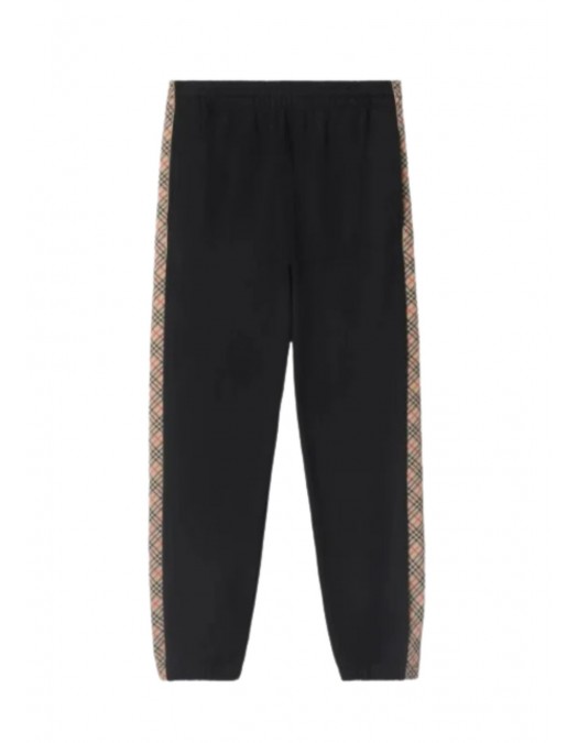 Pantaloni BURBERRY, Jogger, Pattern Insert, Black - 8110791A1189