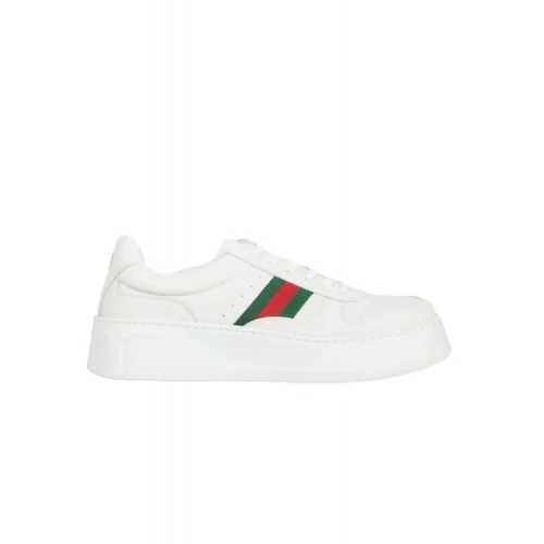 Sneakers GUCCI, Chunky web sneakers, Woman White