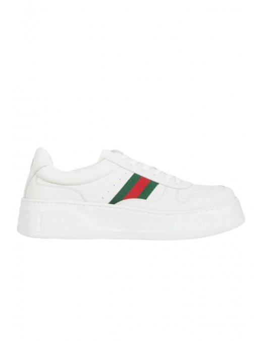 Sneakers GUCCI, Chunky web sneakers, Woman White - 848307UPG409064