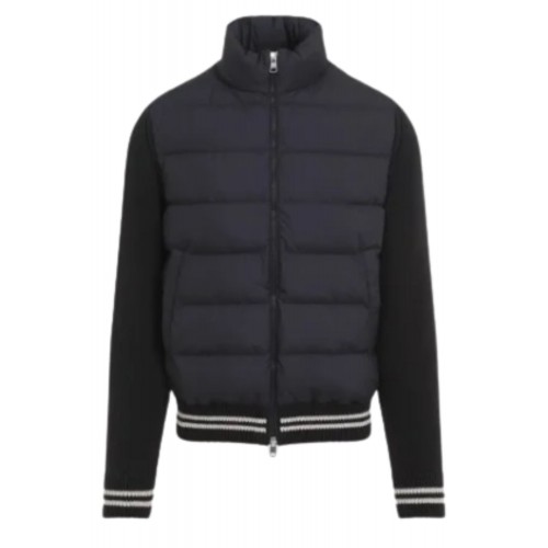JACHETA MONCLER, Blue Zip Sweatshirt, 919B00001M1509779 JACHETA MONCLER, Blue Zip Sweatshirt, 919B00001M1509779