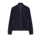 GEACA PAL ZILERI, Ultra Light Suede, Bomber, Navy Blue