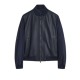 GEACA PAL ZILERI, Lambskin Bomber, Lightly Padded, Navy Blue - 9A36PP202PL27901 GEACA PAL ZILERI, Lambskin Bomber, Lightly Padded, Navy Blue - 9A36PP202PL27901