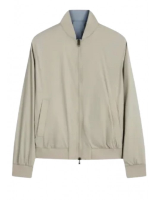 GEACA PAL ZILERI, Reversible, Bicolor Bomber, Beige - 9A36SW505PO20037 GEACA PAL ZILERI, Reversible, Bicolor Bomber, Beige - 9A36SW505PO20037