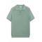 Tricou PAL ZILERI, Knitted Polo, Silk and Cotton, Light Green
