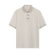 Tricou PAL ZILERI, Knitted Polo, Jacquard Cotton, Natural Beige - 9A3MJG223PJ73735