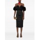 ROCHIE ELISABETTA FRANCHI, Off-shoulder ruffled midi dress - AB71456E2110
