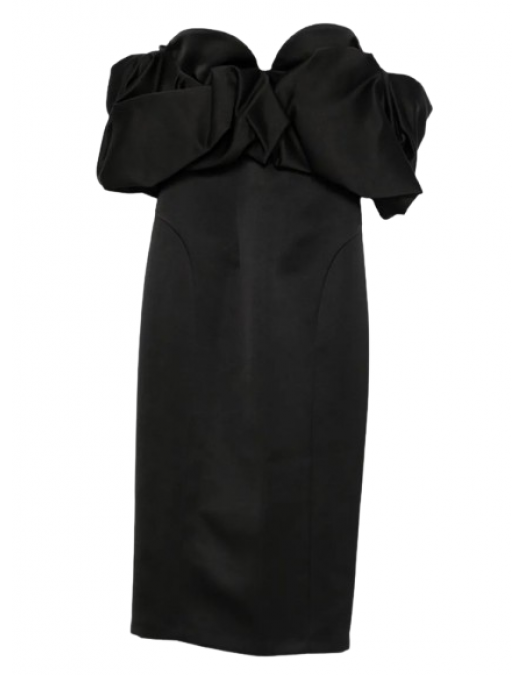 ROCHIE ELISABETTA FRANCHI, Off-shoulder ruffled midi dress - AB71456E2110