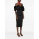 ROCHIE ELISABETTA FRANCHI, Off-shoulder ruffled midi dress - AB71456E2110
