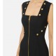 ROCHIE ELISABETTA FRANCHI, Dress in bi-elastic fabric with jewel buttons - AB80057E2110