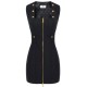 ROCHIE ELISABETTA FRANCHI, Dress in bi-elastic fabric with jewel buttons - AB80057E2110