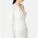 ROCHIE ELISABETTA FRANCHI, Dress in lightweight crêpe fabric with jewel chain - AB80557E2360 ROCHIE ELISABETTA FRANCHI, Dress in lightweight crêpe fabric with jewel chain - AB80557E2360