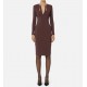 Rochie ELISABETTA FRANCHI, Dress in lightweight crêpe fabric with jewel chain - AB80557E2EA4 Rochie ELISABETTA FRANCHI, Dress in lightweight crêpe fabric with jewel chain - AB80557E2EA4