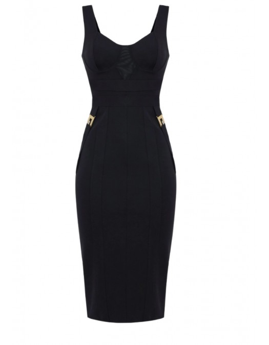 Rochie ELISABETTA FRANCHI, Bustier dress in bi-elastic fabric - AB81056E2110 Rochie ELISABETTA FRANCHI, Bustier dress in bi-elastic fabric - AB81056E2110