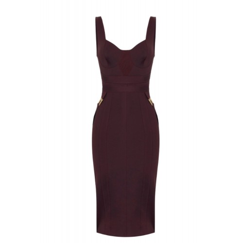 Rochie ELISABETTA FRANCHI, Bustier dress in bi-elastic fabric Merlot Rochie ELISABETTA FRANCHI, Bustier dress in bi-elastic fabric Merlot