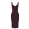 Rochie ELISABETTA FRANCHI, Bustier dress in bi-elastic fabric Merlot