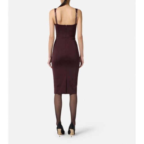 Rochie ELISABETTA FRANCHI, Bustier dress in bi-elastic fabric Merlot Rochie ELISABETTA FRANCHI, Bustier dress in bi-elastic fabric Merlot