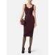 Rochie ELISABETTA FRANCHI, Bustier dress in bi-elastic fabric Merlot - AB81056E2EA4 Rochie ELISABETTA FRANCHI, Bustier dress in bi-elastic fabric Merlot - AB81056E2EA4