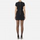 ROCHIE ELISABETTA FRANCHI,double-layer crêpe fabric with logo details - AB81957E2110