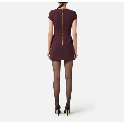 ROCHIE ELISABETTA FRANCHI,double-layer crêpe fabric with logo details ROCHIE ELISABETTA FRANCHI,double-layer crêpe fabric with logo details