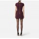 ROCHIE ELISABETTA FRANCHI,double-layer crêpe fabric with logo details - AB81957E2EA4