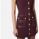 ROCHIE ELISABETTA FRANCHI,double-layer crêpe fabric with logo details - AB81957E2EA4