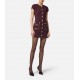 ROCHIE ELISABETTA FRANCHI,double-layer crêpe fabric with logo details - AB81957E2EA4