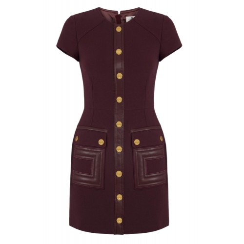 ROCHIE ELISABETTA FRANCHI,double-layer crêpe fabric with logo details ROCHIE ELISABETTA FRANCHI,double-layer crêpe fabric with logo details