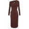 ROCHIE ELISABETTA FRANCHI, Jersey dress with jewel buttons,SLim